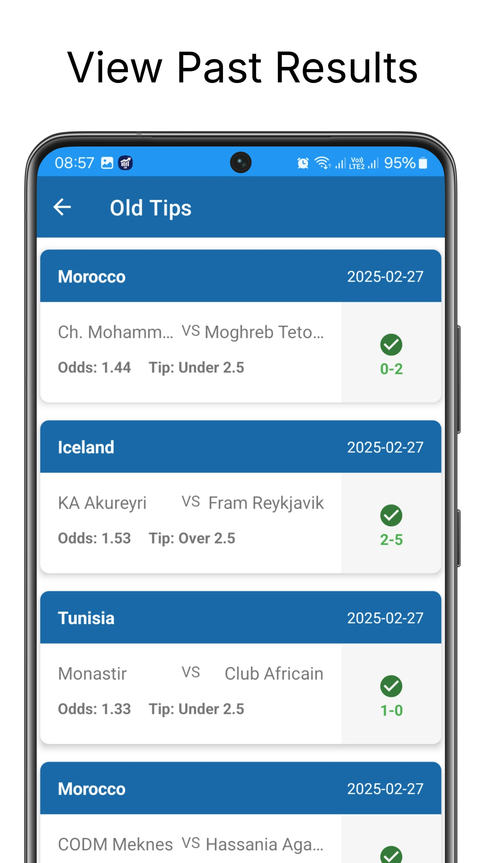 Under 3.5 Prediction App screenshot